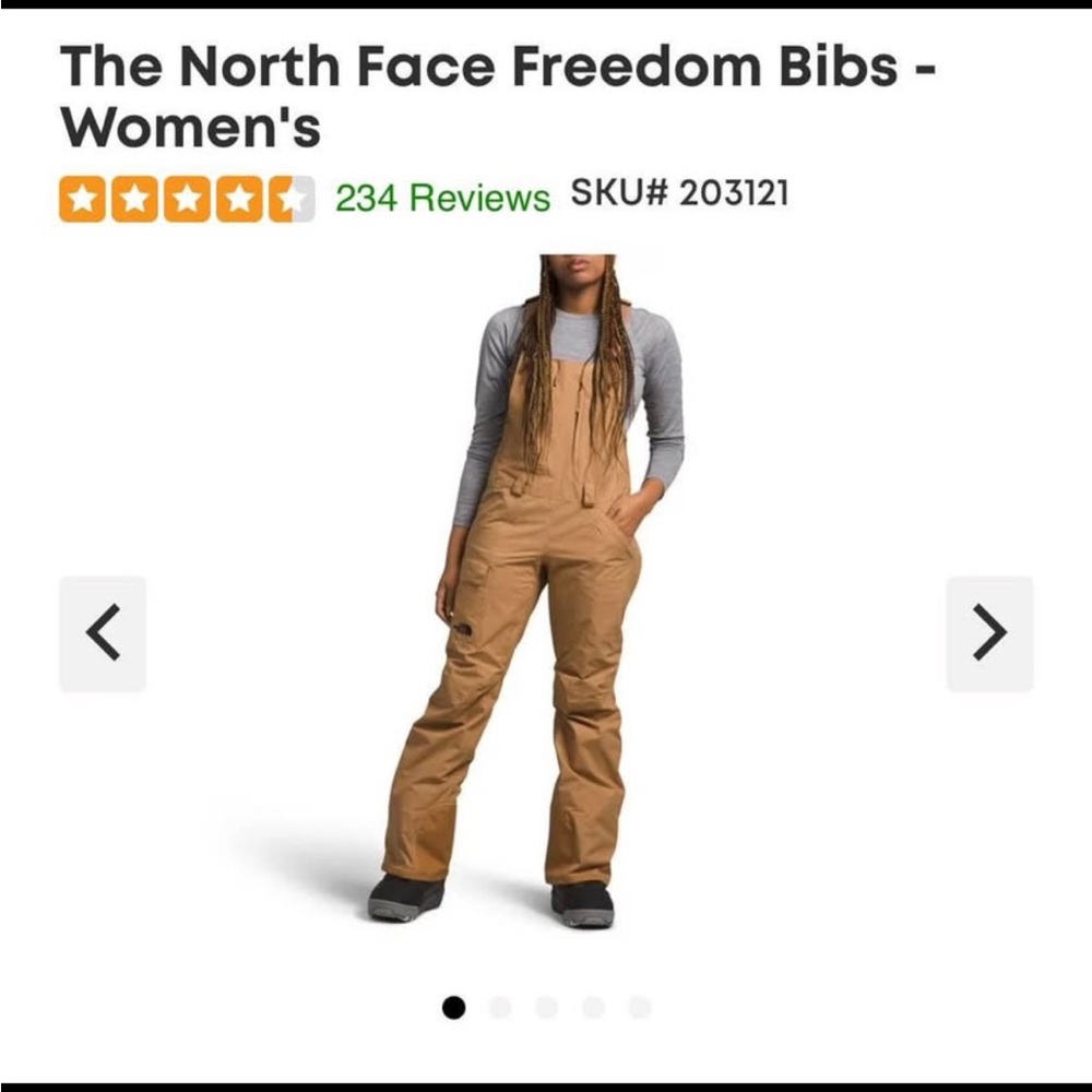 The North Face Women's Freedom Bibs - Tan